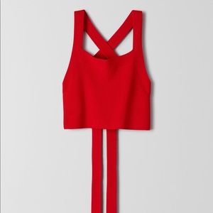 Aritzia Wilfred Cayenne Knit Top